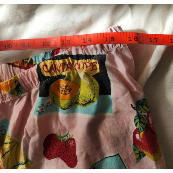 Nick & Nora Women's Fruit Drawstring 100% Cotton Straight Pajamas Bottom SZ S - Picture 6 of 6